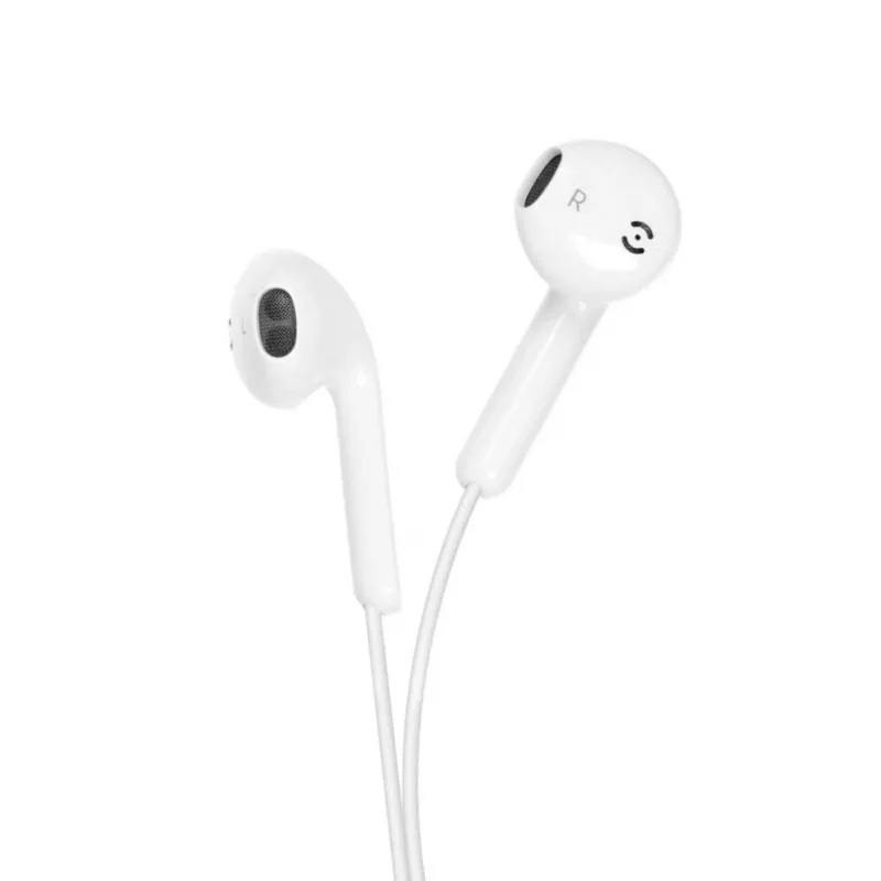 Forcell F-Audio HR-ME25 Lightning austiņas ar mikrofonu un tālvadību, baltas