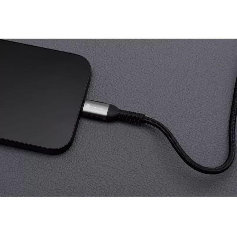 FORCELL F-Energy Cafule USB-C uz USB-C kabelis 1.2m 240W 5A PD QC 4.0 pīts melns