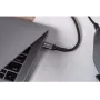 Forcell F-Energy Cafule USB-C to USB-C kabelis 2 m 240 W PD 5A QC 4.0 pīts melns