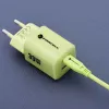Forcell F-Energy GaN III VT-41 33 W GaN sienas lādētājs, 1x USB-C PD 3.0/PPS un 1x USB-A QC 4.0, zaļš