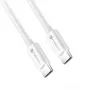 Forcell F-Energy USB-C uz USB-C kabelis QC4.0 PD 5A 100W 3m Balts C339