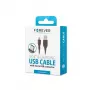 Forever MicroUSB 1A kabelis melns