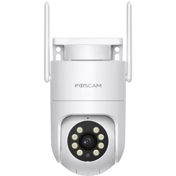 Foscam PD8 Bezvadu novērošanas kamera Balta 8MP (3840x2160), WiFi 6 Divu joslu, Milimetru viļņu radars, 360° Automātiskā izsekošana, Pan & Tilt