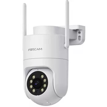 Foscam PD8 Bezvadu novērošanas kamera Balta 8MP (3840x2160), WiFi 6 Divu joslu, Milimetru viļņu radars, 360° Automātiskā izsekošana, Pan & Tilt