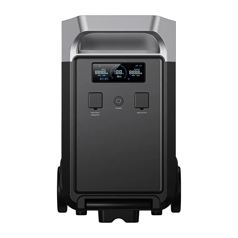 FOSSIBOT FB3840 3840Wh LiFePO4 pārnēsājama enerģijas stacija 2200W tīra sinusoidāla maiņstrāvas izeja, saules enerģijai gatava, paplašināma baterija
