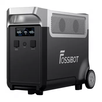 FOSSIBOT FB3840 3840Wh LiFePO4 pārnēsājama enerģijas stacija 2200W tīra sinusoidāla maiņstrāvas izeja, saules enerģijai gatava, paplašināma baterija