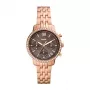 Fossil Carlie Mini Sieviešu Kvarca Pulkstenis ES5218 36mm Roza Zelts Toņa Nerūsējošais Tērauds