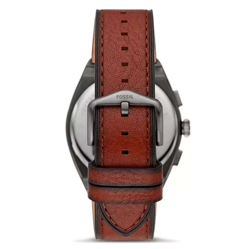 Fossil FS5799 Vīriešu Minimālistisks Kvarca Pulkstenis 44mm Melna Āda