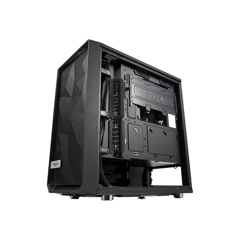 Fractal Design Meshify C Mini Dark TG Micro ATX korpuss ar rūdīta stikla logu