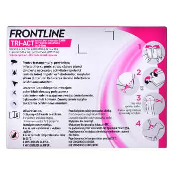 FRONTLINE Tri-act L 20-40 kg - Parazītu pilieni suņiem - 3 x 4 ml