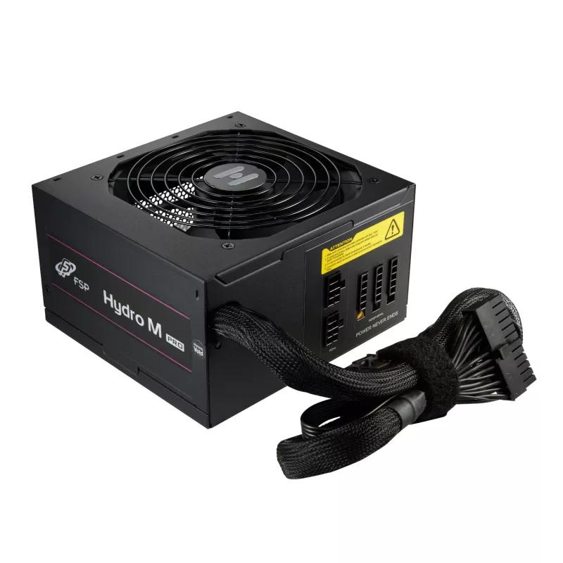 FSP Hydro M Pro 800W 80PLUS Bronze Gen5 daļēji modulārs barošanas bloks