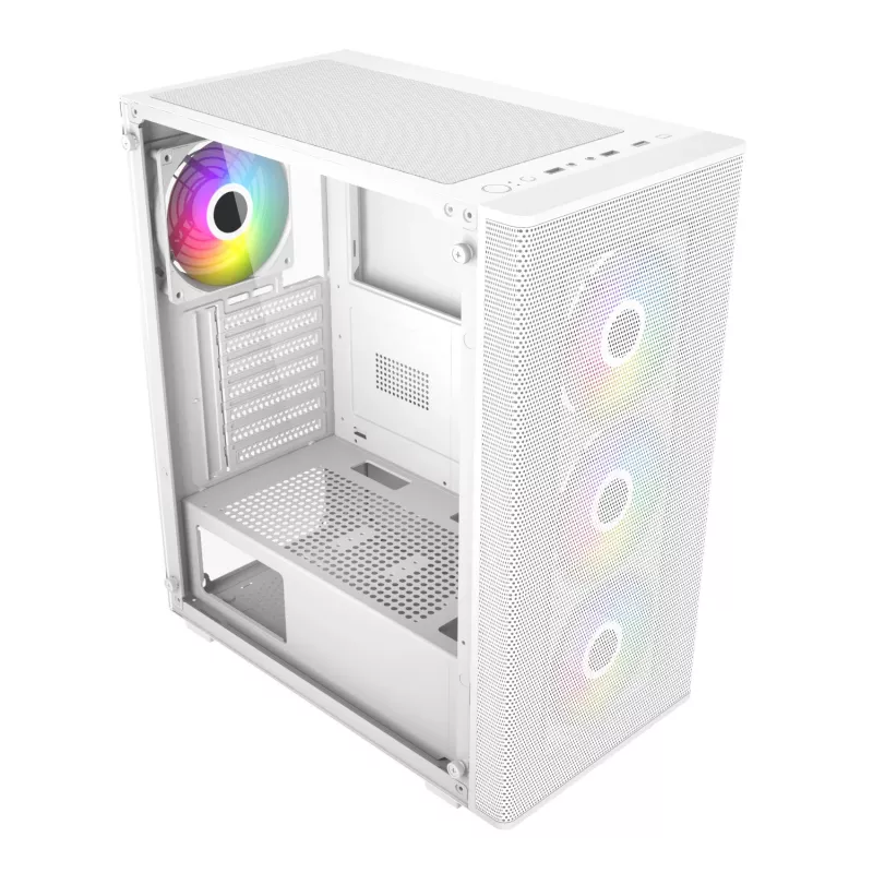 FSP M220 ATX vidējais tornis spēļu korpuss - balts