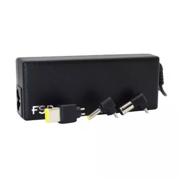 FSP NB 90W universāls klēpjdatora tīkla adapteris ar 8 maināmiem galiem - Melns