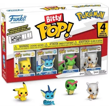 Funko Bitty Pop! Pokémon 1. sērijas miniatūru figūru komplekts (4 gab.) ar noslēpumaino chase figūru FU81132