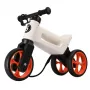 FUNNY WHEELS Rider Super 2-in-1 pārveidojams līdzsvara velosipēds un trīsritenis, balts/oranžs