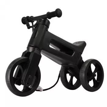 FUNNY WHEELS Rider Super līdzsvara velosipēds, pilnīgi melns, īpašais izdevums