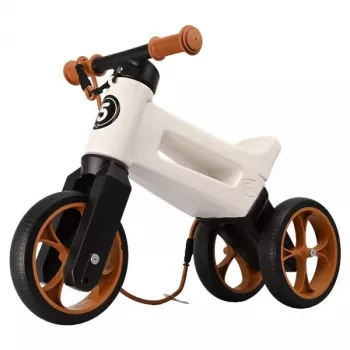 FUNNY WHEELS Rider Super līdzsvara velosipēds, pērļu / brūns