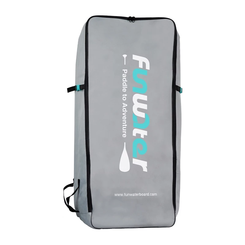 FunWater SUP Mugursoma (Grey) – 120L, Lieljaudas Oxford audums, Polsterētas siksnas