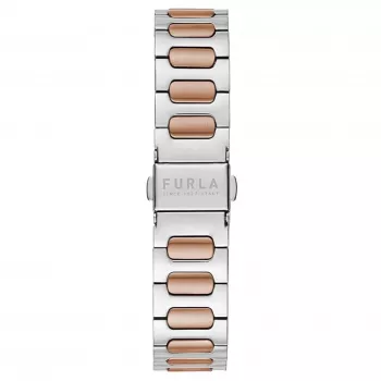 FURLA Arco Chain sieviešu kvarca pulkstenis 38mm nerūsējošā tērauda sieta aproce rozā zelta tonī