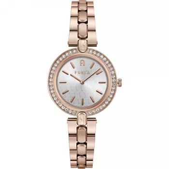FURLA Arco Chain Sieviešu kvarca pulkstenis WW00002003L3 34mm Sudraba nerūsējošais tērauds
