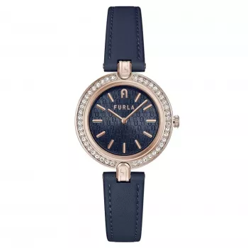 FURLA Arco Chain sieviešu pulkstenis WW00002006L3 34mm rozā zelta toņa nerūsējošais tērauds