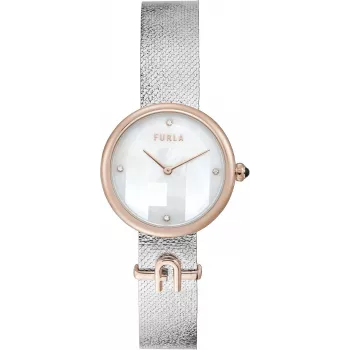 FURLA Arco Chain Sieviešu Pulkstenis WW00022004L5 32mm Rožu Zelts Nerūsējošais Tērauds