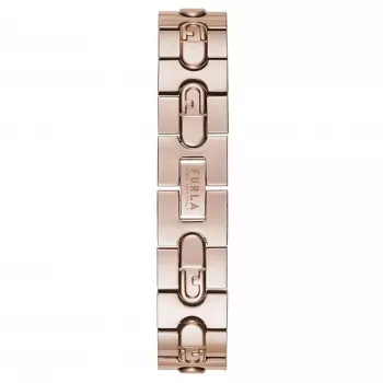 FURLA Arco Mini Sieviešu kvarca pulkstenis WW00004008L3 30mm Sudraba balts ciparnīca Melna ādas siksniņa