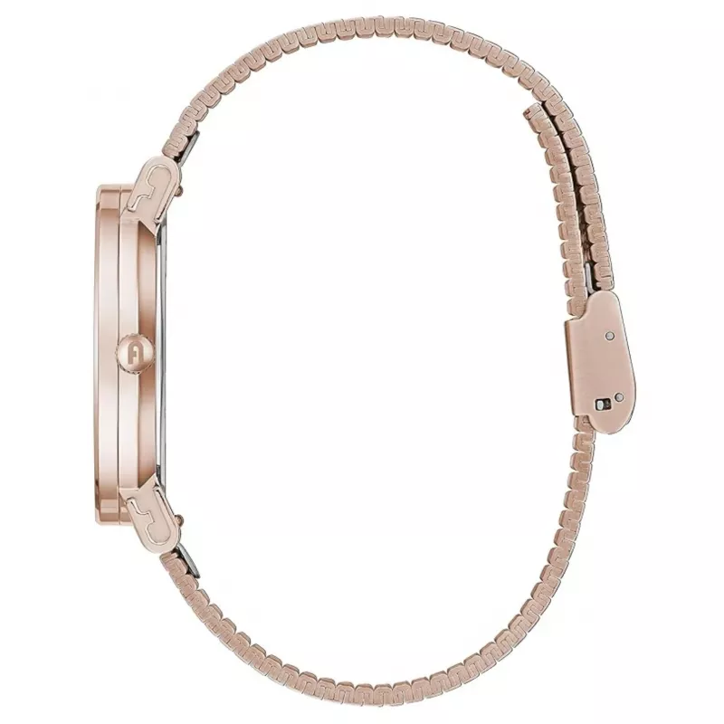 Furla Arco Sieviešu kvarca pulkstenis 38mm rozā zelta nerūsējošais tērauds rozā āda