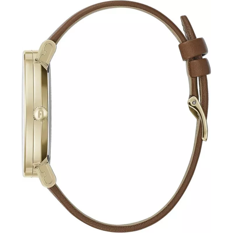 FURLA Giada Sieviešu kvarca pulkstenis WW00003002L2 38mm Sudraba ciparnīca Zila ādas siksniņa