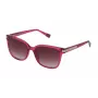 Furla SFU336 Saulesbrilles Sievietēm - Havana Acetāta Rāmis ar Gradienta Brūnām Lēcām - 55/18/135 mm