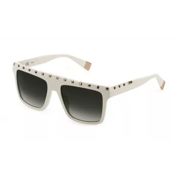 FURLA SFU535-5403GF Sieviešu kaķacs formas saulesbrilles Havana brūns gradients 54mm