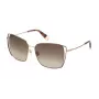 FURLA SFU600-590A93 Sieviešu saulesbrilles, Havana acetāta rāmis, brūnas gradienta lēcas, 59 mm