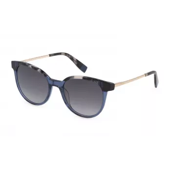 FURLA SFU602-53AGQX Sieviešu kaķacs formas saulesbrilles Havana brūns gradients 53mm