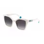 FURLA SFU686-5403GF Sieviešu taisnstūra saulesbrilles Havana brūns acetāta rāmis Gradienta brūnas lēcas 54/18/140 mm