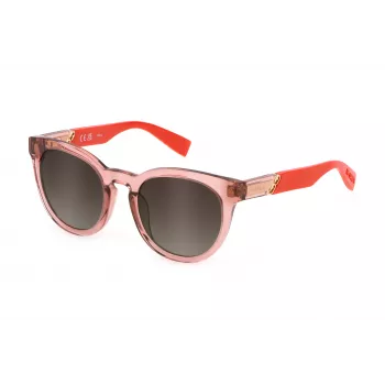 FURLA SFU687-510D48 Sieviešu saulesbrilles - Brūns Havana acetāta rāmis, Gradienta brūna lēca, 51mm