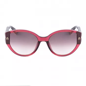 FURLA SFU784-570AFD Sieviešu saulesbrilles Havana acetāta rāmis Brūnas gradienta lēcas 57/19/140 mm