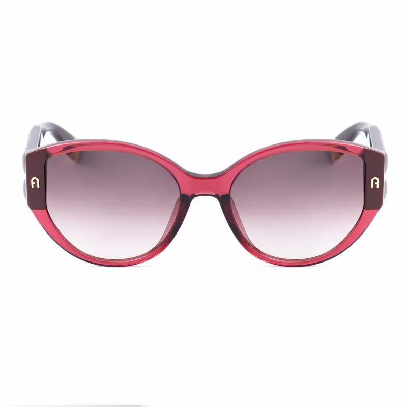 FURLA SFU784-570AFD Sieviešu saulesbrilles Havana acetāta rāmis Brūnas gradienta lēcas 57/19/140 mm