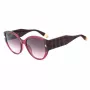 FURLA SFU784-570AFD Sieviešu saulesbrilles Havana acetāta rāmis Brūnas gradienta lēcas 57/19/140 mm