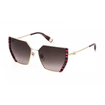 FURLA SFU786V570AHL Sieviešu saulesbrilles, Havana brūns acetāta rāmis, brūnas gradienta lēcas 57/14/140 mm