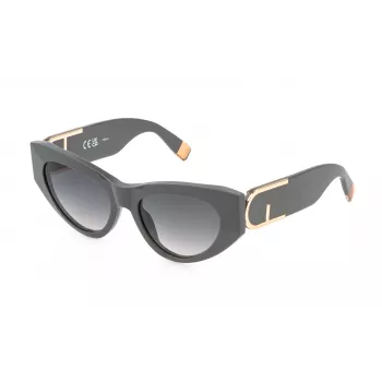 FURLA SFU881-540GFS Sieviešu saulesbrilles Havana Bruņurupuča Gradient Pelēks 54mm