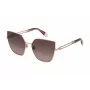 FURLA Sieviešu Kaķacs Saulesbrilles SFU690-580SHP Havana Brūns Acetāta Rāmis Brūns Gradienta Lēcas 58/17/135 mm