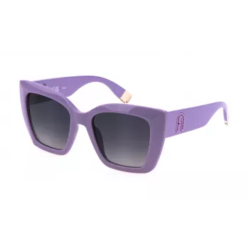 FURLA Sieviešu saulesbrilles SFU710-5403NN Kaķacs Havana Brūns gradients 54mm