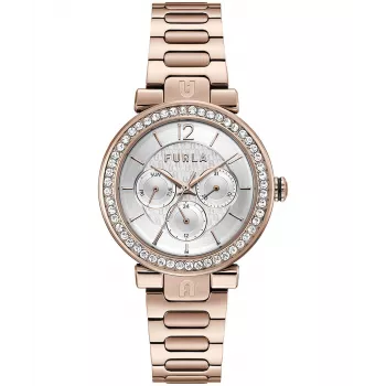 FURLA sieviešu pulkstenis WW00011007L3 38mm kvarca nerūsējošais tērauds un āda