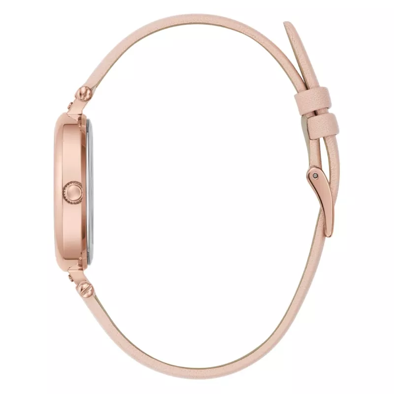 FURLA Sieviešu pulkstenis WW00018008L3 38mm Nerūsējošais tērauds Kvarca analogs Sudraba ciparnīca Melna ādas siksniņa