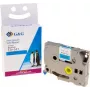 G&G 14956 saderīga Brother TZe-531 zila etiķešu lente 12mm 8m melns teksts