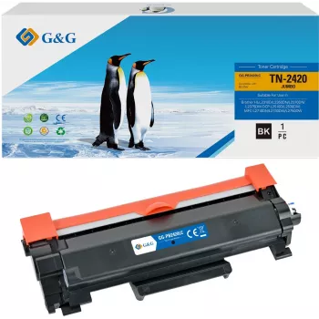 G&G 20319 XXL saderīga tonera kasetne Brother TN-2420 - melna, 3000 lapu iznākums
