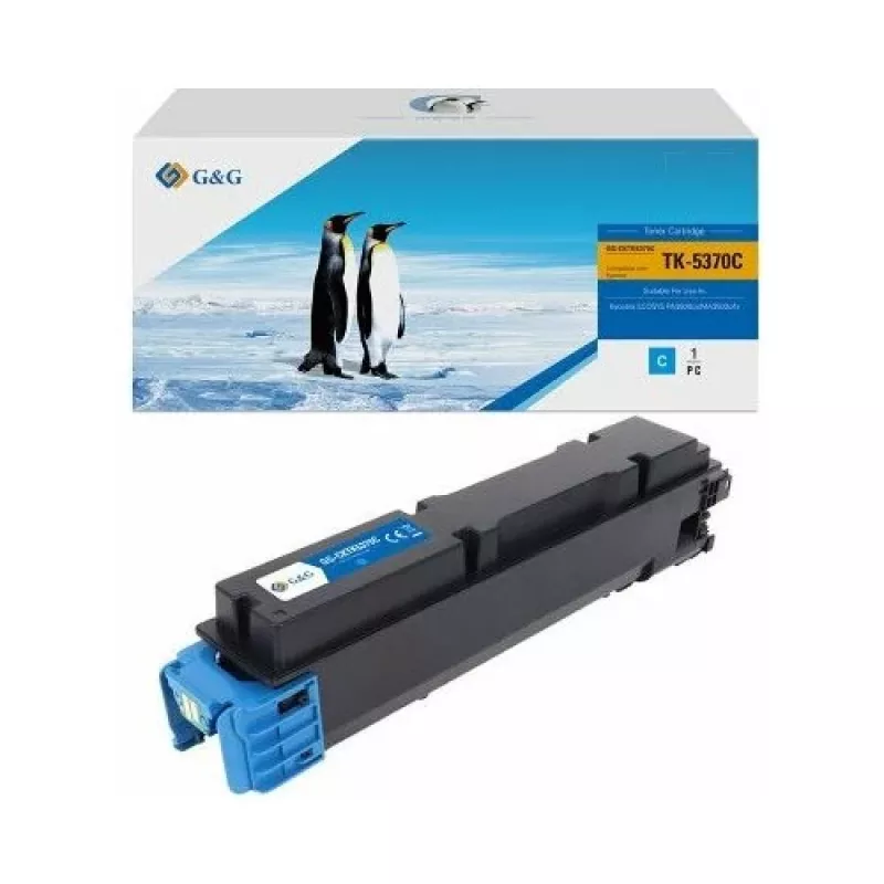 G&G 21000 saderīga tonera kasetne Kyocera TK-5370C – ciāna, 21 000 lappušu