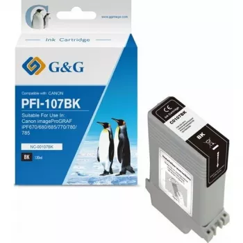 G&G Tintenpatrone kompatibel Canon PFI-107BK schwarz