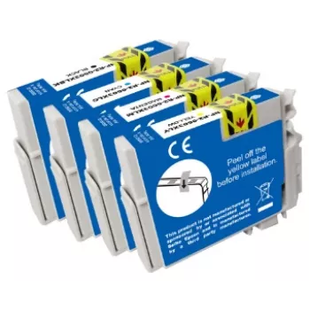 G&G saderīgs Epson 603XL augstas ietilpības tintes kārtridžs 4 komplektā - melns, ciāna, fuksīna, dzeltens (GP-E603XLBKCMY-4P)