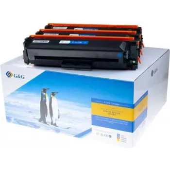G&G saderīgs HP 410X augstas ietilpības tonera kasetņu komplekts (ciāna, fuksīna, dzeltena) - 3 gab. 14997